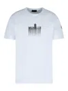 Moncler Gradient Logo T-shirt In White