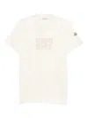 Moncler Logo Cotton T-shirt In White
