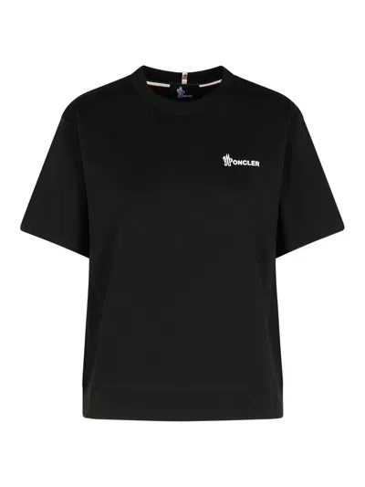 MONCLER BLACK COTTON T-SHIRT