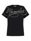 Moncler Ss T-shirt Navy In Black