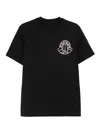 Moncler Logo-embellished Jersey T-shirt In Black