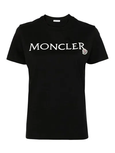 Moncler Cototn T-shirt In Black