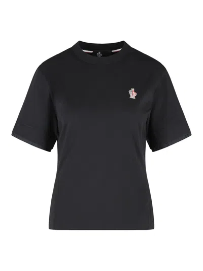 Moncler Black Cotton T-shirt