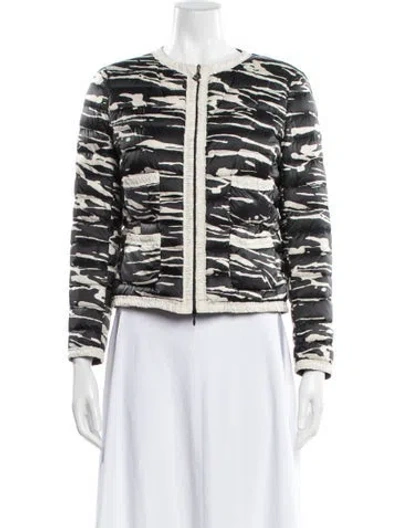 Pre-owned Moncler Camouflage Print Down Jacket In Multi