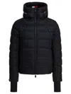 Moncler Hooded Quilted Ski Down Jacket In Black