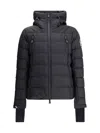 Moncler Down Ski Jacket Sleeve Pocket In Black