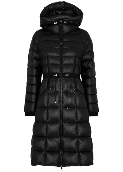 Moncler Cantache Black Quilted Shell Parka