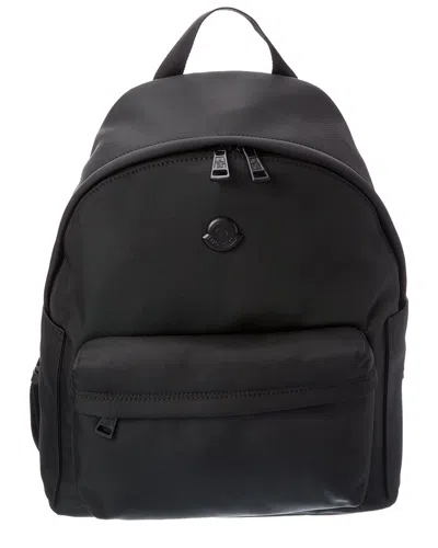 Moncler Canvas Backpack In Black