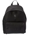 Moncler Canvas Backpack In Black