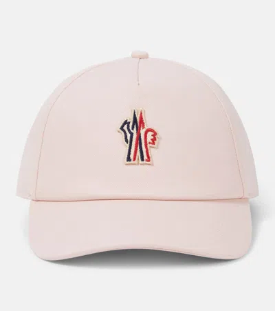 Moncler Cotton Cap Curved Brim In Multi