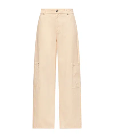Moncler Canvas Cargo Pants In Neutral