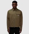 Moncler Vigeon Down Shirt Jacket In Brown