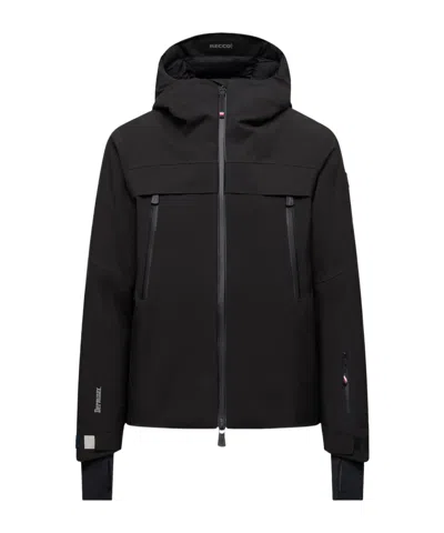 Moncler Canvey Hooded Ski Jacket In Black