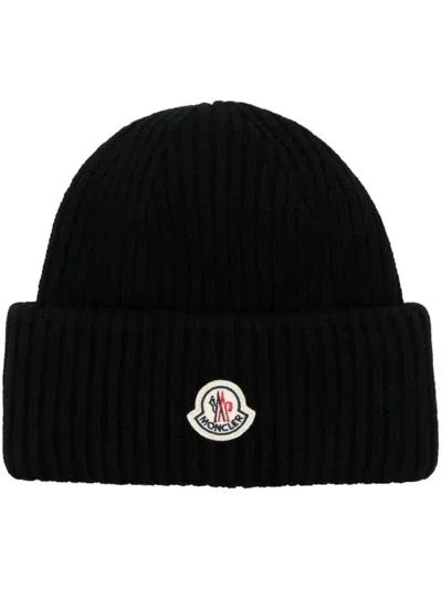 Moncler Cap Accessories In Black