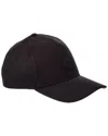 Moncler Cotton Gabardine Curved Brim Baseball Cap In Black