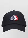Moncler L20913b000210u618 Tricolour Logo Baseball Cap In Blue