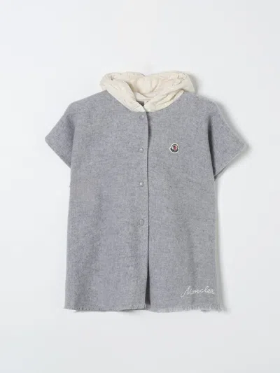 Moncler Cape  Kids Color Grey In Grau