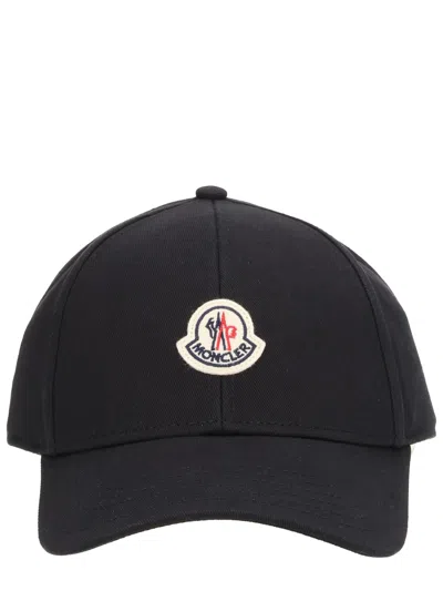 Moncler Cappello Da Baseball Con Logo In Black