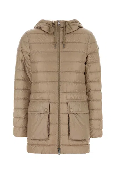 Moncler Cappuccino Nylon Jasmin Down Jacket In Neutral