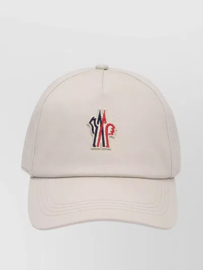 Moncler Caps Brimmed Curved Edge In Neutral