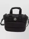 Moncler Caradoc Bag Trapeze Webbing Handles In Black