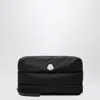 Moncler Caradoc Beauty Case In Quilted Black Nylon In Black