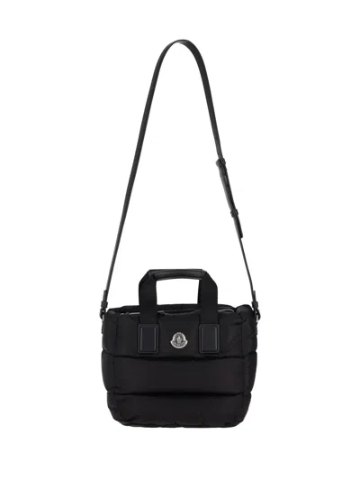 Moncler Mini Caradoc Tote Bag In Black