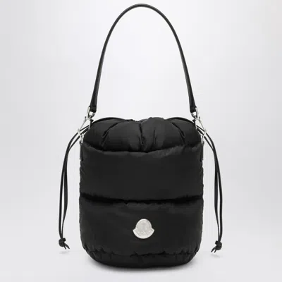 Moncler Caradoc Fabric Bucket Bag With Adjustable Strap In Black