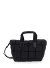 Moncler 'caradoc' Black Mini Handbag With Logo Patch On The Front And Shoulder Strap In Tech Fabric  In Multicolor