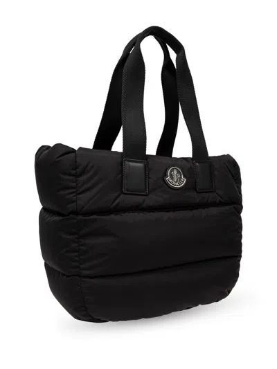 Moncler Caradoc Black Tote Silver Logo