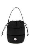 Moncler Caradoc Fabric Bucket Bag With Adjustable Strap In Black