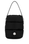 Moncler Caradoc Fabric Bucket Bag With Adjustable Strap In Black