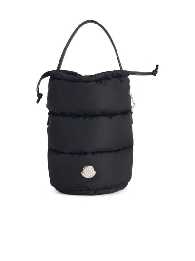 MONCLER MONCLER 'CARADOC' BUCKET BAG IN BLACK POLYAMIDE