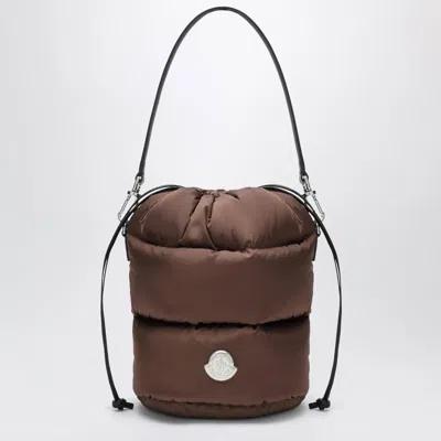Moncler Caradoc Bucket Bag In Burgundy