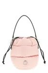Moncler Caradoc Nylon Bucket Bag In Pink