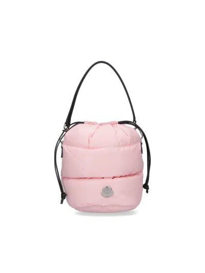 Moncler "caradoc" Bucket Bag In Pink