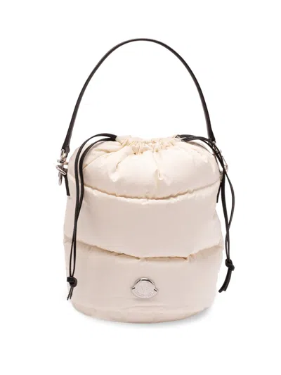Moncler `caradoc` Bucket Bag In Sand