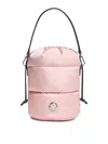 Moncler Caradoc Bucket In Nylon Bucket Bucket Bag In Nude