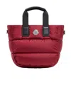 Moncler Caradoc Water-repellent Mini Tote Bag In Red