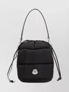 Moncler Caradoc Fabric Bucket Bag With Adjustable Strap In Black
