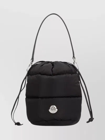 MONCLER CARADOC FABRIC BUCKET BAG WITH ADJUSTABLE STRAP