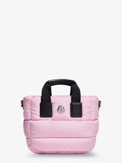 Moncler Caradoc Micro Nylon Shoulder Bag In Pink