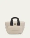 Moncler Mini Quilted Handbag With Strap In White