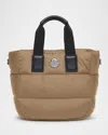 Moncler Caradoc Micro Tote Bag In Medium Beige