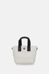 Moncler Caradoc Padded Top-handle Shoulder Bag In White