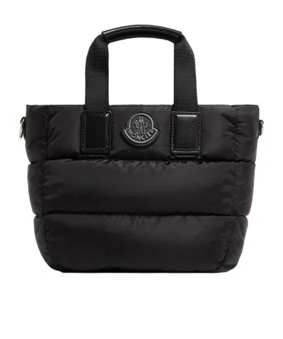 MONCLER MONCLER LOGO PATCH MINI CARADOC TOTE BAG