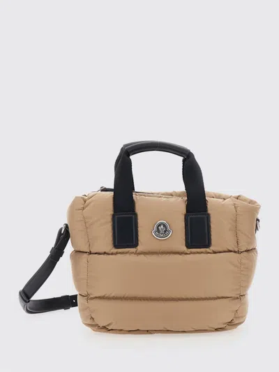 Moncler Caradoc Mini Quilted Nylon Bag In Neutral