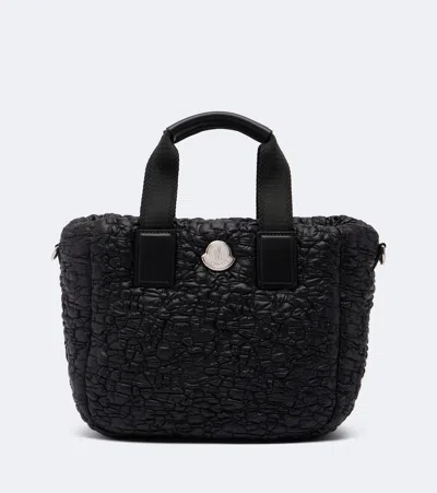 Moncler Caradoc Mini Quilted Tote Bag In Black