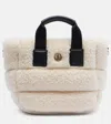 Moncler Caradoc Mini Teddy Tote Bag In Neutral