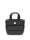 Moncler Borsa A Mano Caradoc Mini In Tessuto Nero Donna